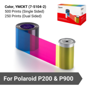 7-5104-2 – Polaroid Color Ribbon Kit for P200 & P900, YMCKT-500 Prints